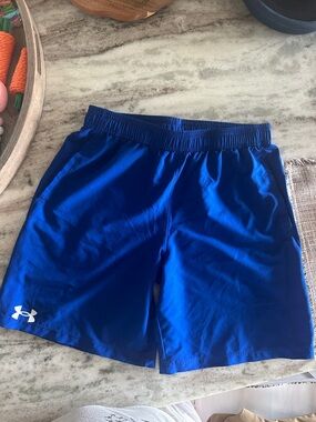 Under Armour Bright Blue Boys Athletic Shorts